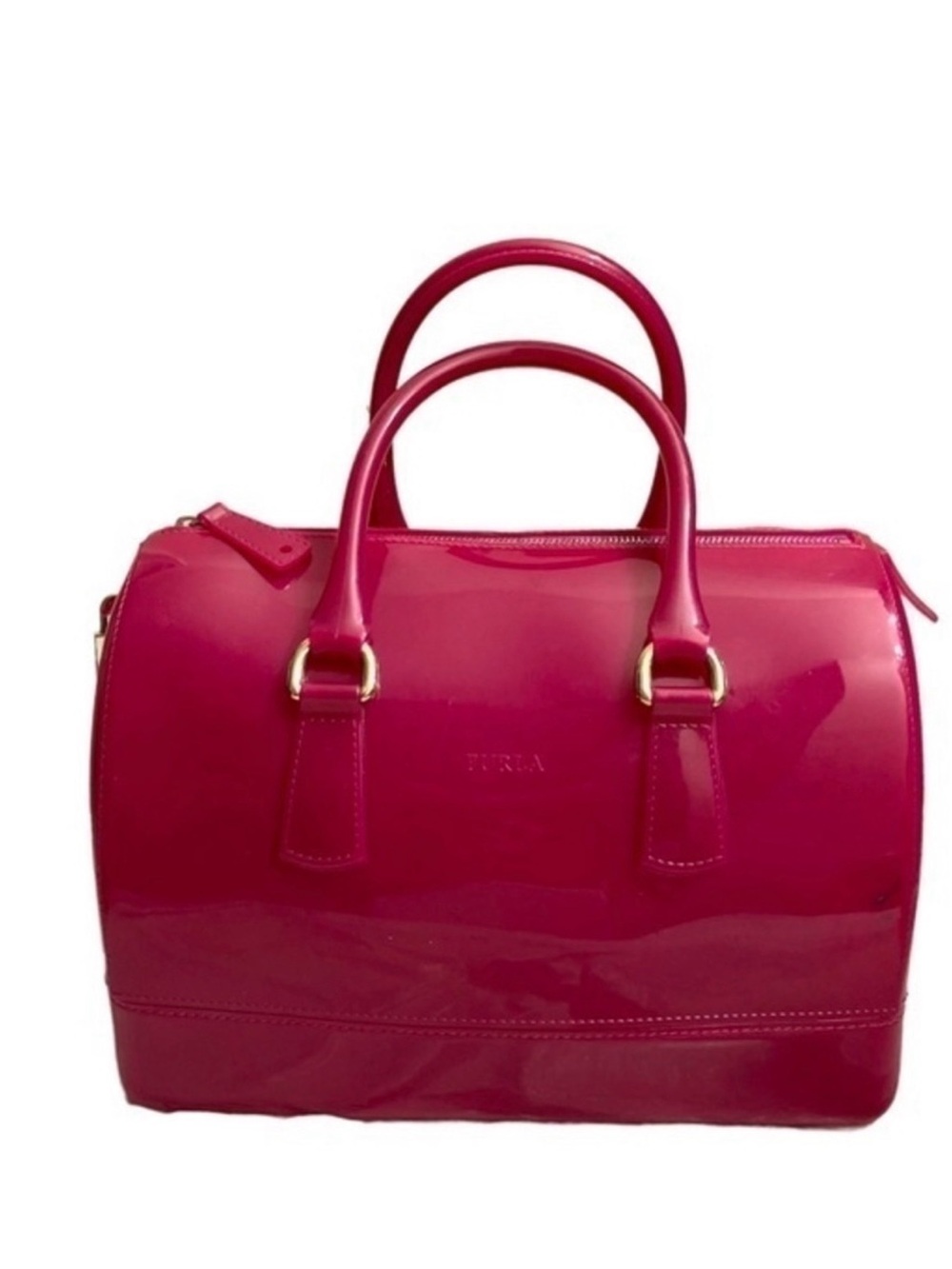 Furla Hot Pink Boston bag made in Italy